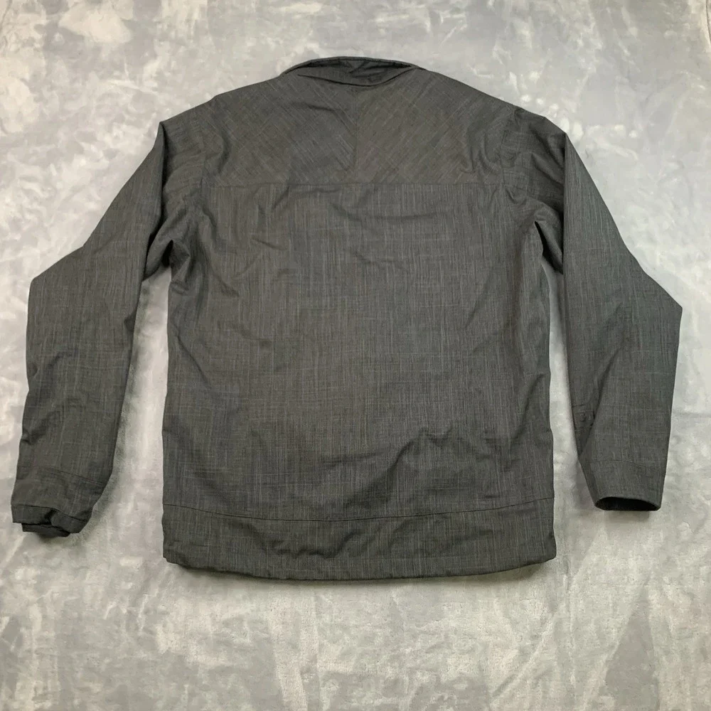 REI‎ E1 Elements Nylon Softshell Charcoal Gray Full Zip Jacket Men's Size M